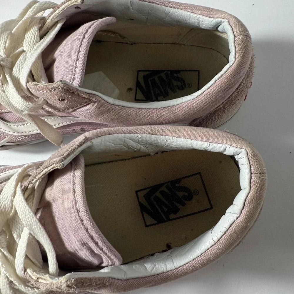 Vans Old Skool Dusty Rose Pink Suede Canvas Sneakers Womens 8.5 Mens 7.0‎